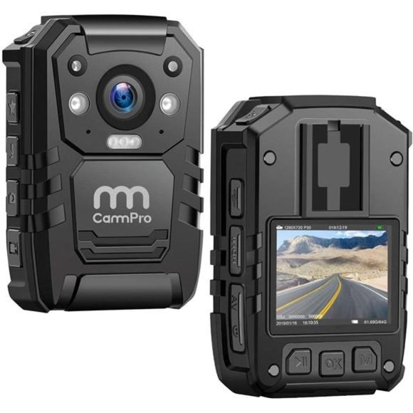 Police Body Camera,128G Memory,Waterproof Body Worn Camera,Premium Portable Body